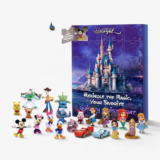 Disney Character Advent Calendar – 24 figurines, plastic, daily opening