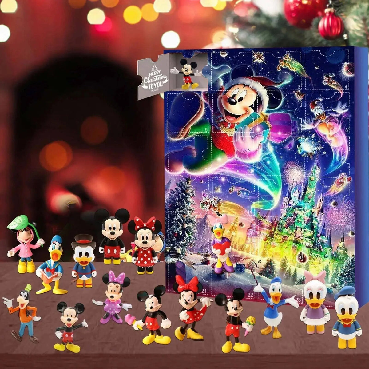 Disney Character Advent Calendar – 24 figurines, plastic, daily opening