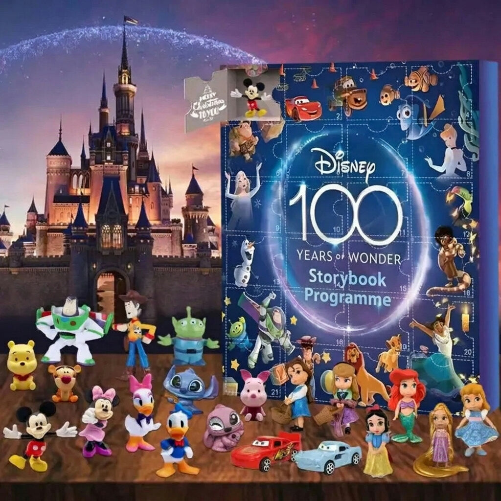 Disney Character Advent Calendar – 24 figurines, plastic, daily opening
