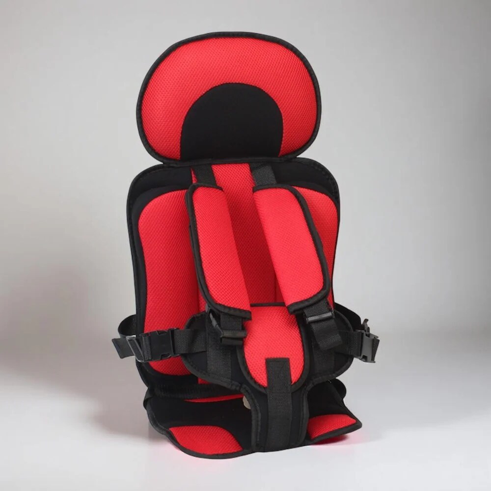 Child Car Seat Booster – padded cushion, portable, removable cover
