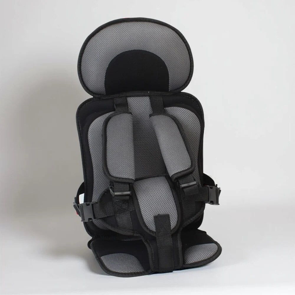 Child Car Seat Booster – padded cushion, portable, removable cover