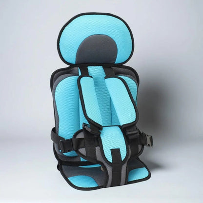 Child Car Seat Booster – padded cushion, portable, removable cover