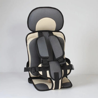 Child Car Seat Booster – padded cushion, portable, removable cover