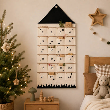 Christmas Advent Calendar – fabric design, 24 pockets