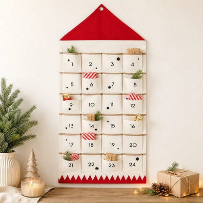 Christmas Advent Calendar – fabric design, 24 pockets