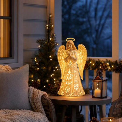 Christmas Angel – LED figure, detailed wings, warm glow