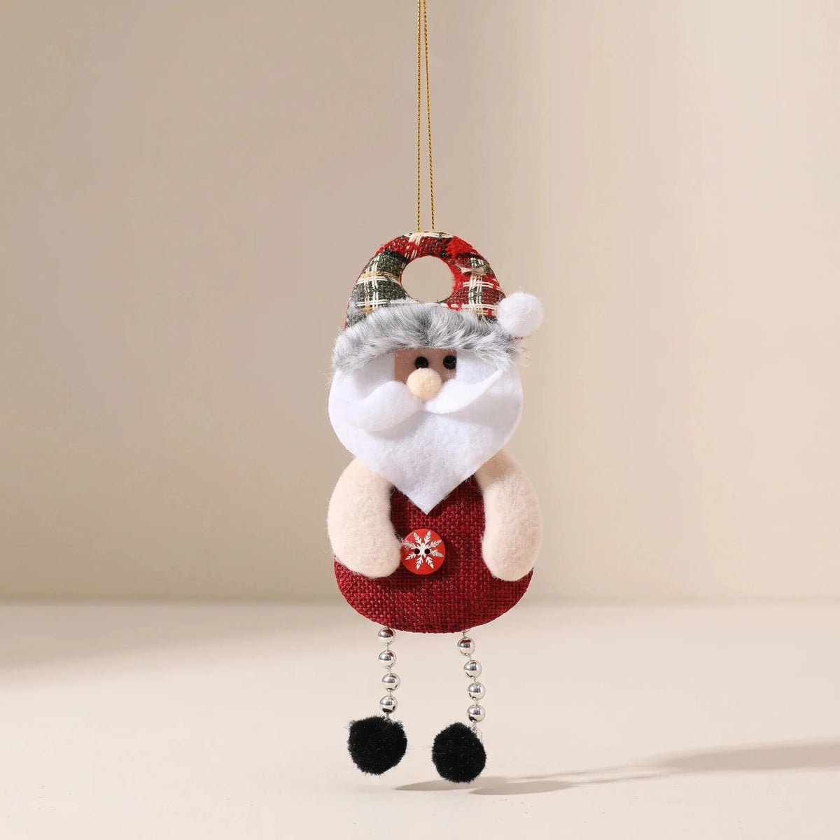 Christmas Fabric Ornaments – four festive character hangers