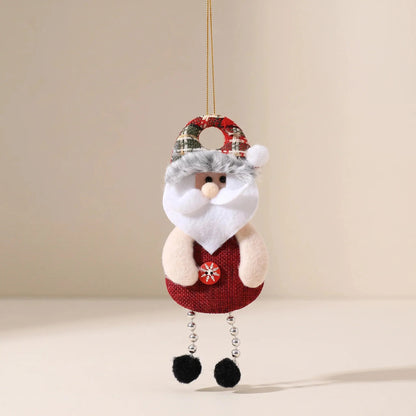 Christmas Fabric Ornaments – four festive character hangers