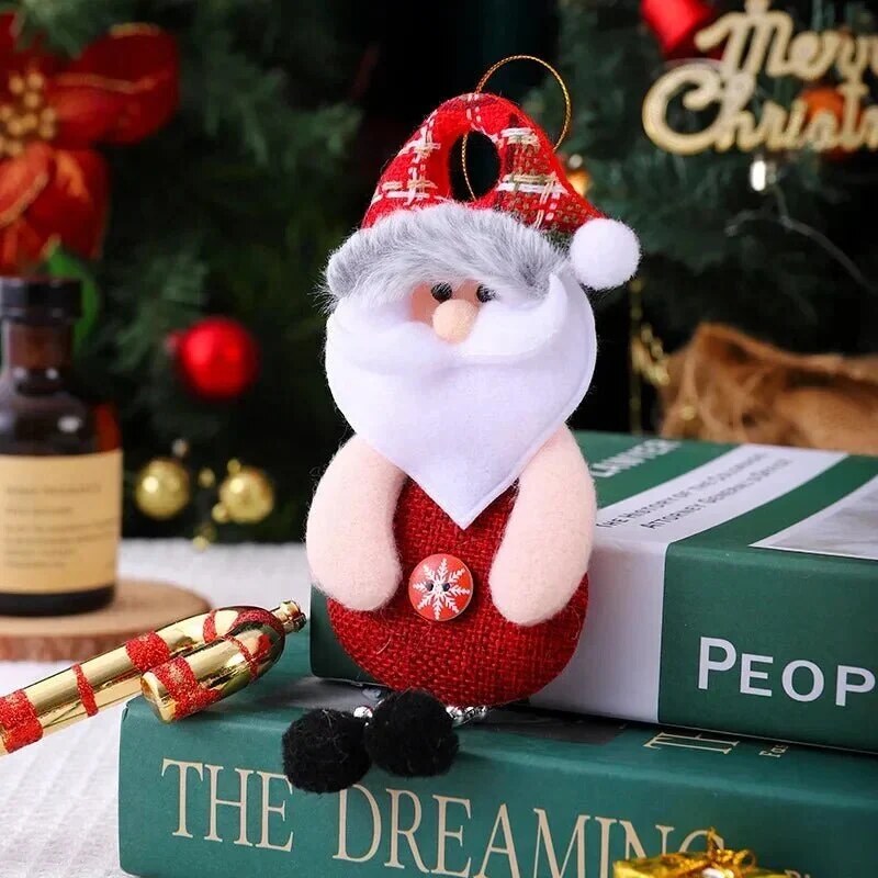 Christmas Fabric Ornaments – four festive character hangers
