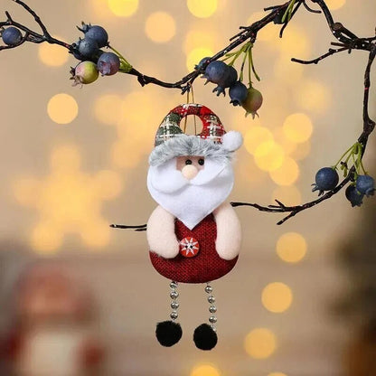 Christmas Fabric Ornaments – four festive character hangers