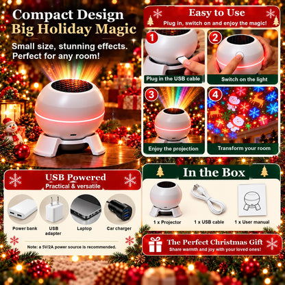 Christmas projector how to use and what is in the box