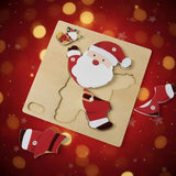 Christmas Puzzles – wooden, large pieces, toddler-friendly