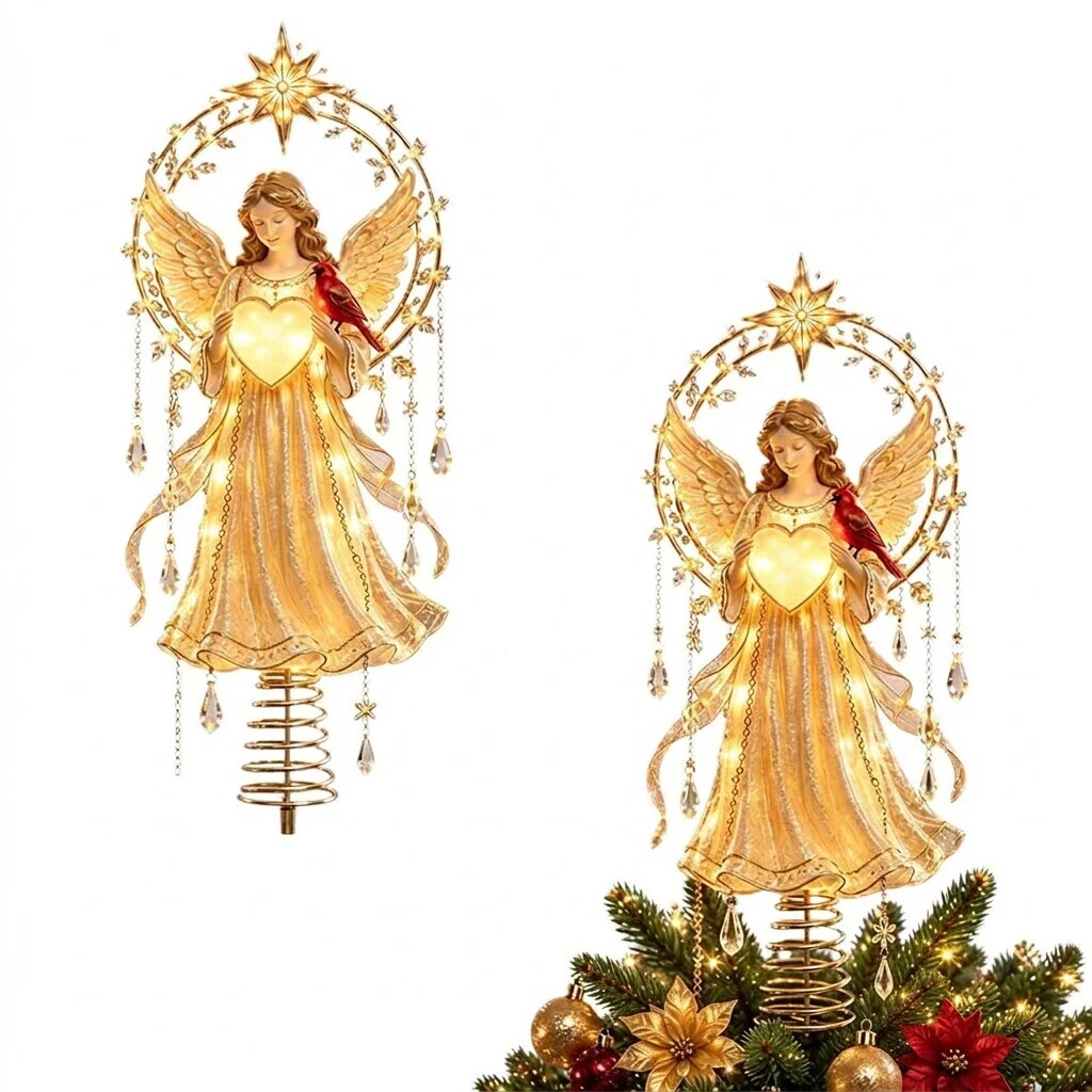 Christmas Tree Topper – LED light, four distinct styles