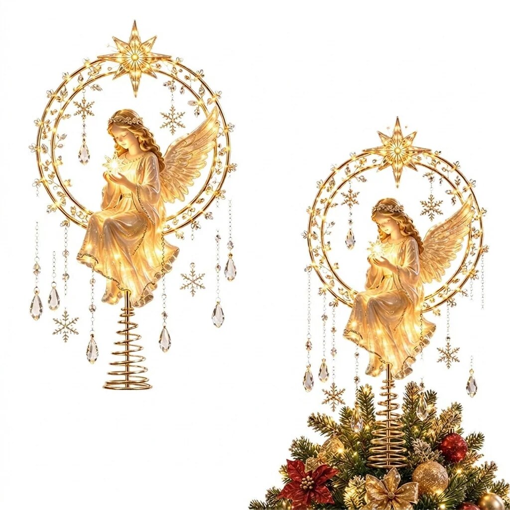 Christmas Tree Topper – LED light, four distinct styles