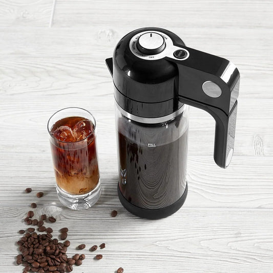 Cold Brew Coffee Maker – glass pitcher, circle flow filter, quick brewing
