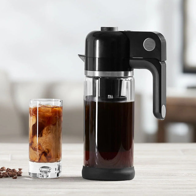 Cold Brew Coffee Maker – glass pitcher, circle flow filter, quick brewing