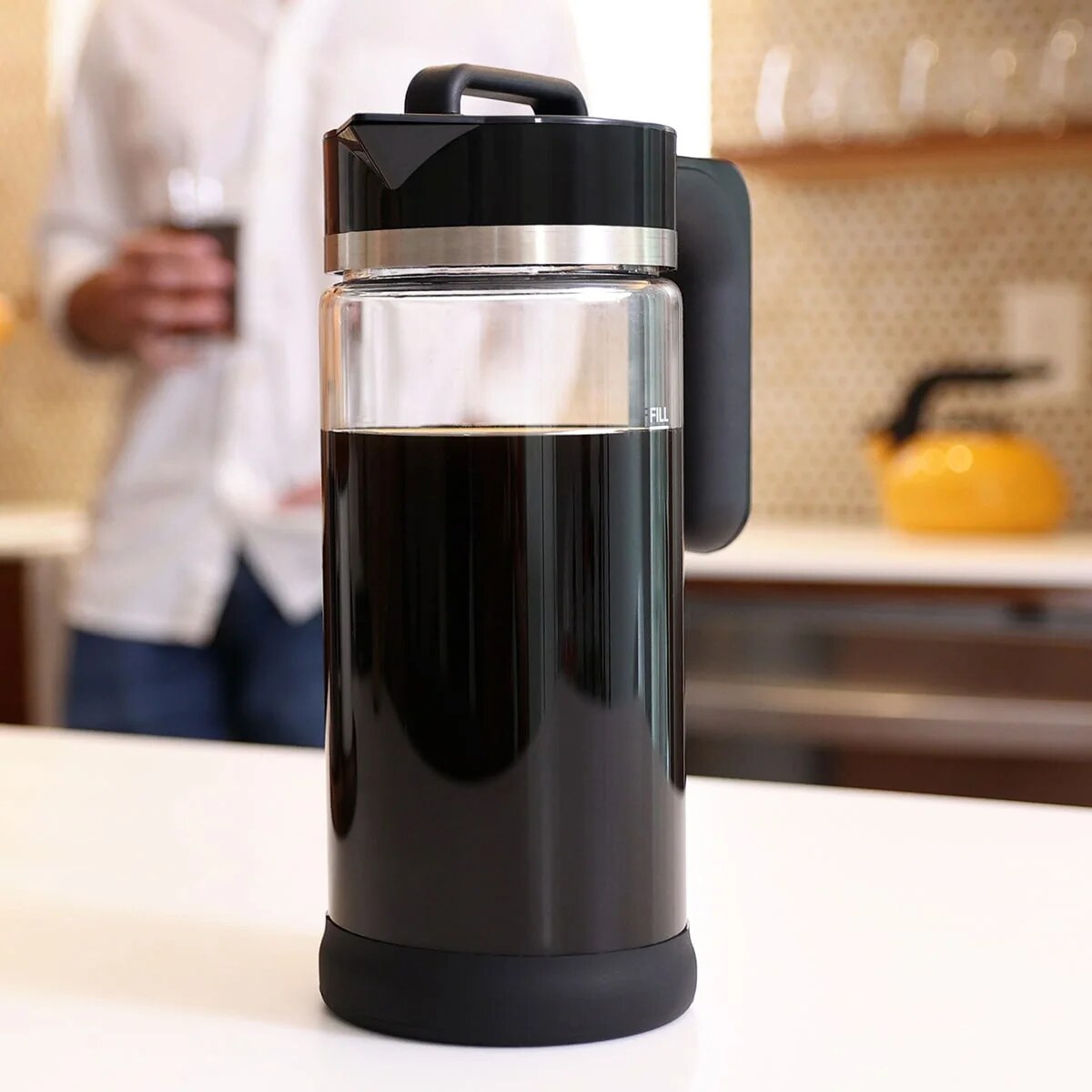 Cold Brew Coffee Maker – glass pitcher, circle flow filter, quick brewing