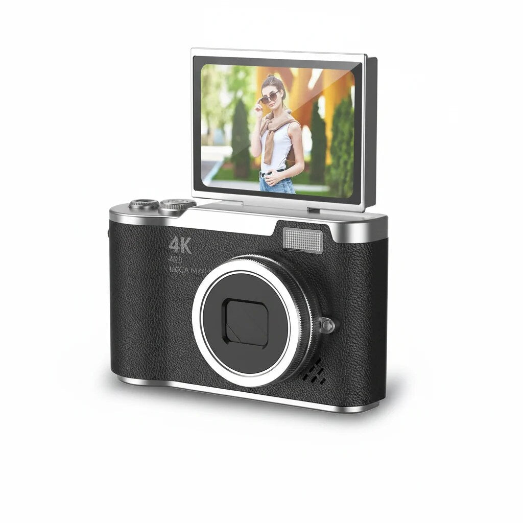 Compact Digital Camera – 4K video, flip screen, 48MP