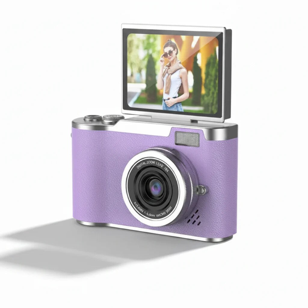 Compact Digital Camera – 4K video, flip screen, 48MP