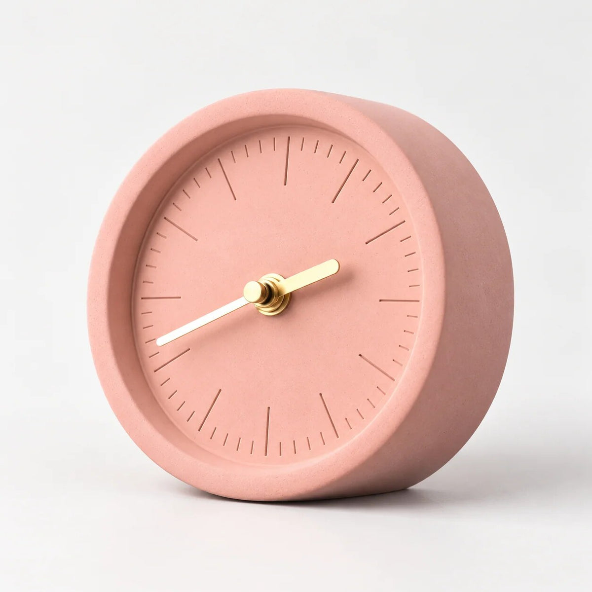 Concrete Desk Clock – minimalist design, lightweight, multiple colours