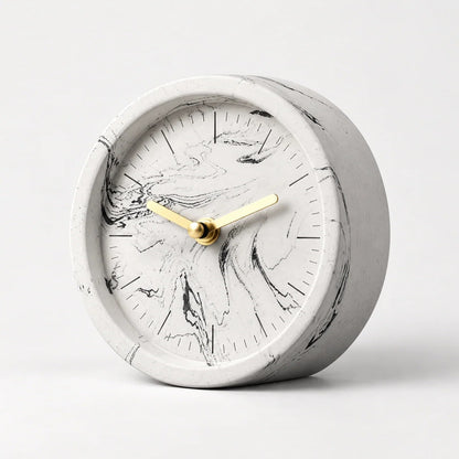 Concrete Desk Clock – minimalist design, lightweight, multiple colours