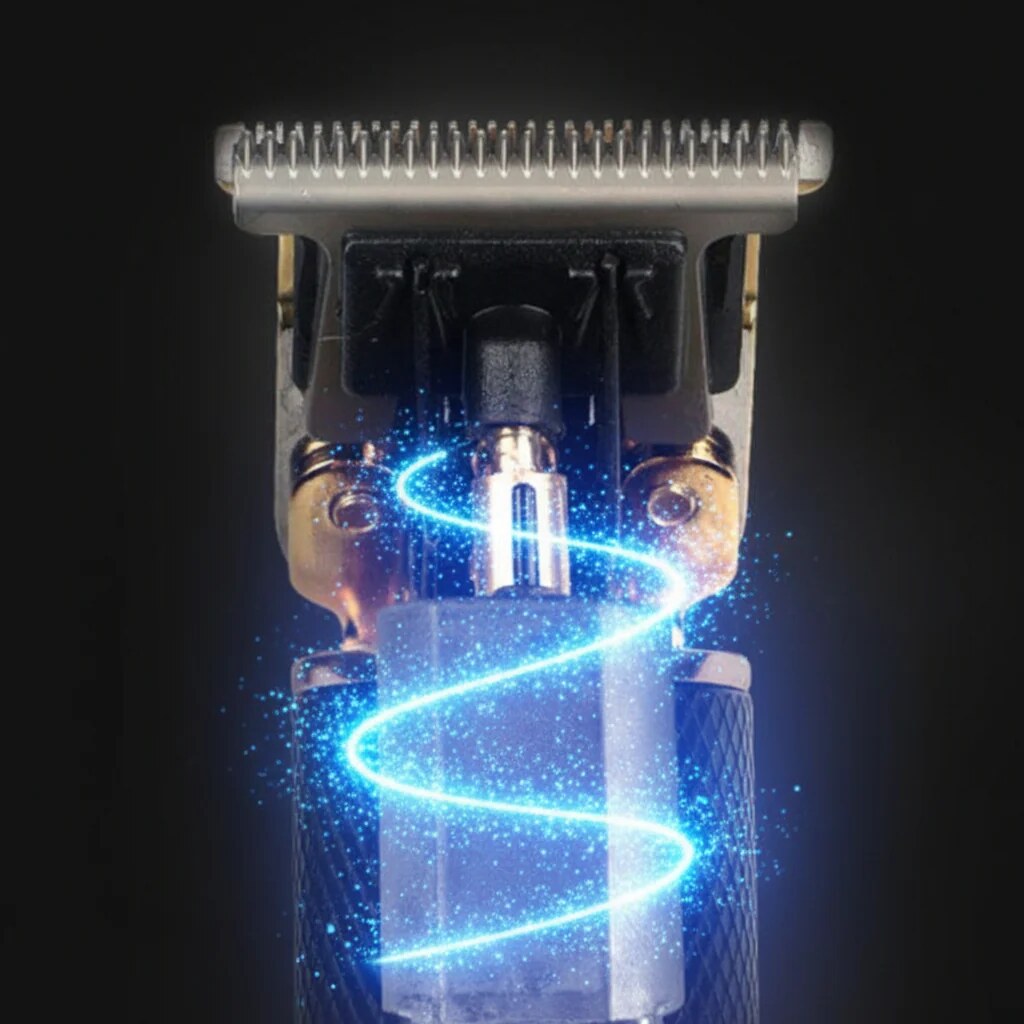 Cordless Hair Trimmer – T blade, multiple guard lengths, rechargeable
