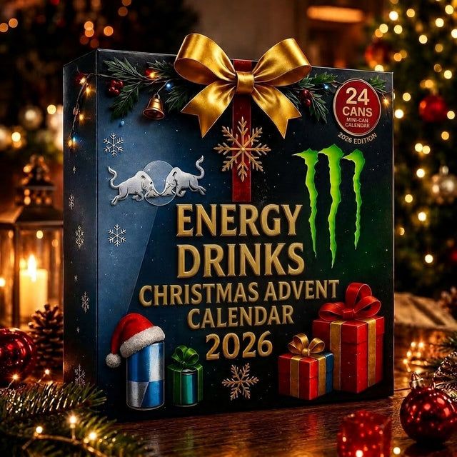 Energy Drink Advent Calendar 2026 – 24 Can Ornaments to Hang