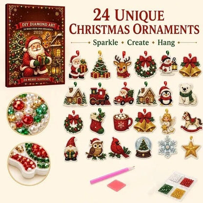 Diamond Painting Advent Calendar – 24 daily craft ornaments
