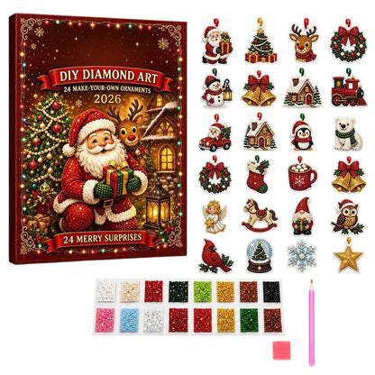Diamond Painting Advent Calendar – 24 daily craft ornaments
