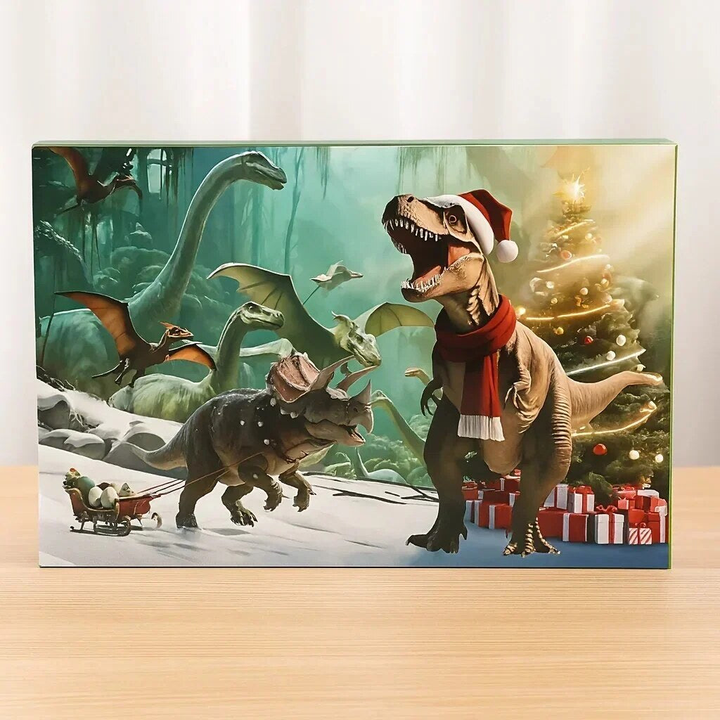 Dinosaur Advent Calendar – 24 plastic figurines, daily surprises