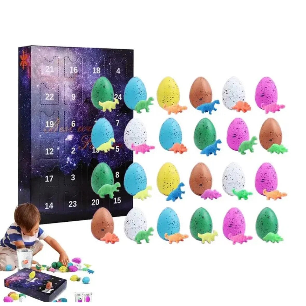 Dinosaur Advent Calendar – daily surprises, figures, play field