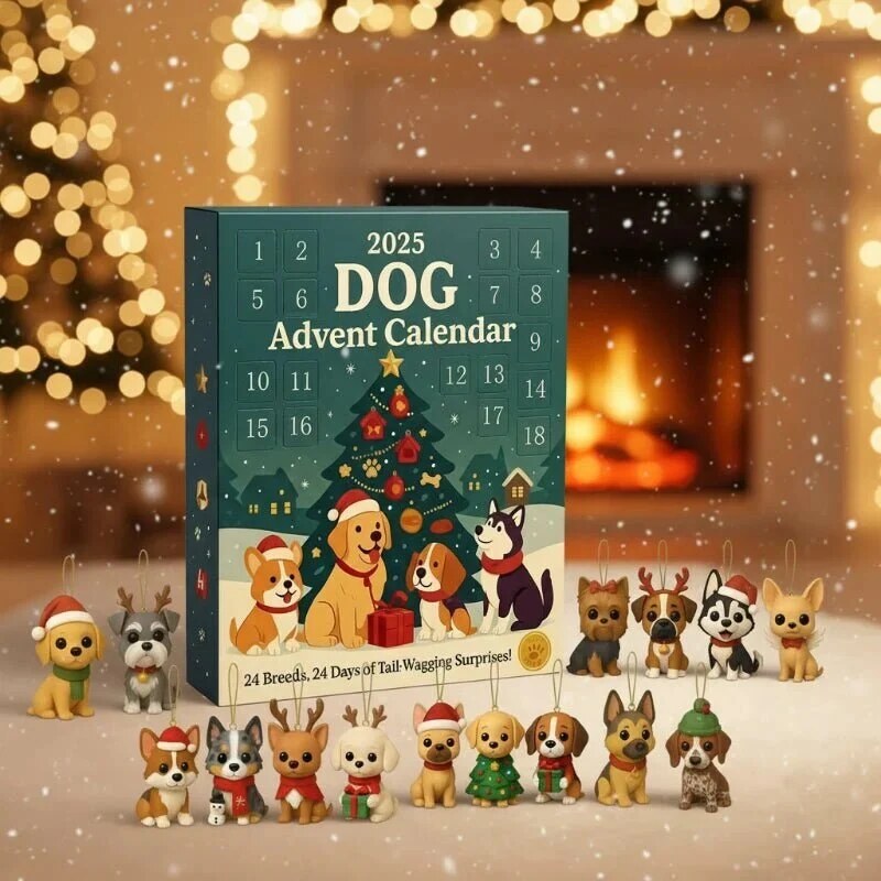 Dog Advent Calendar – daily surprises, mixed toys, all sizes