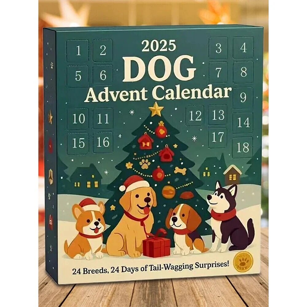 Dog Advent Calendar – daily surprises, mixed toys, all sizes