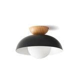 Black with wood grain