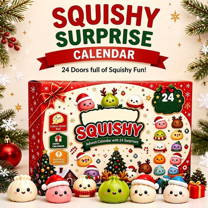 Squishy Advent Calendar 2026 – 24 Slow-Rising Festive Figures