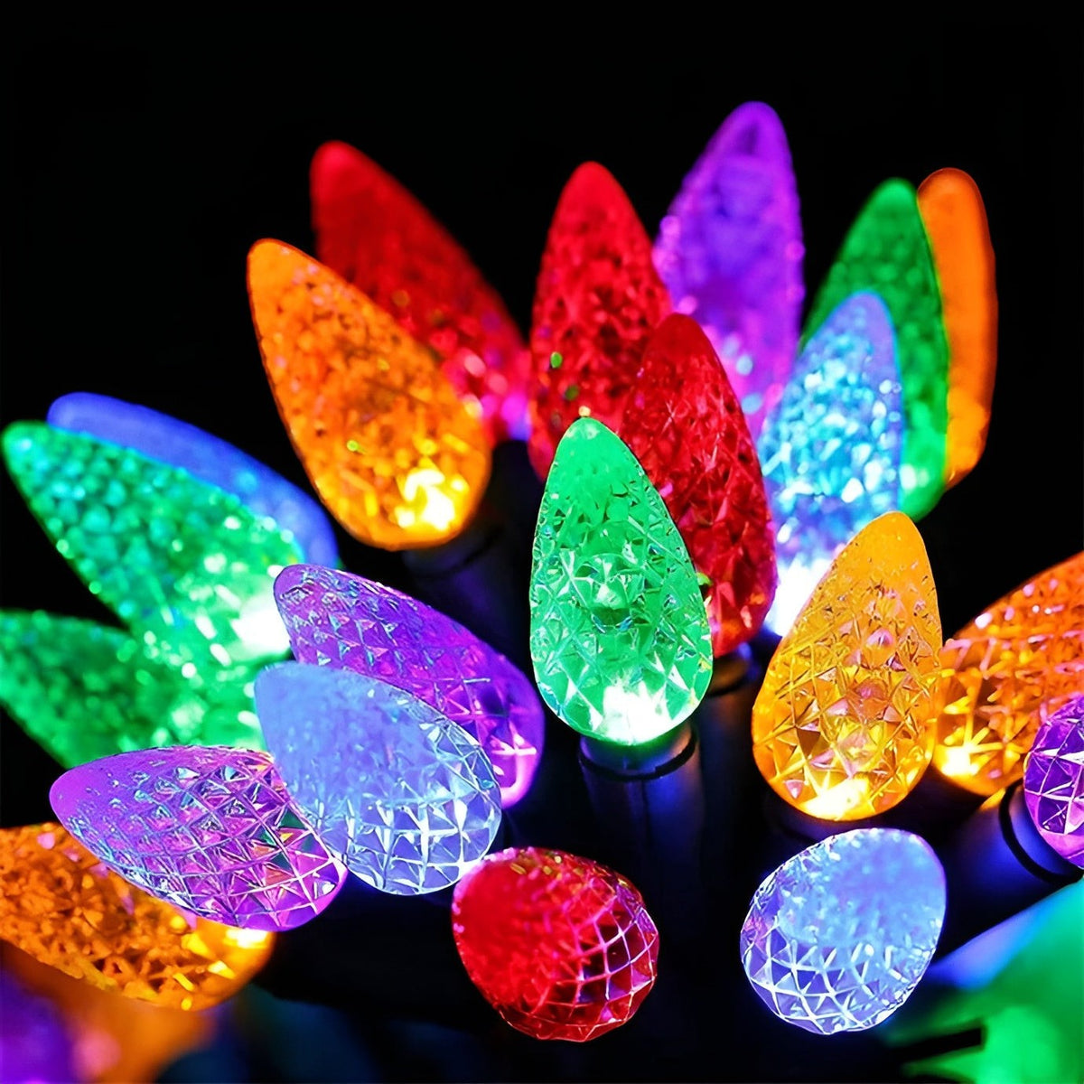 Faceted Bulb Fairy Lights