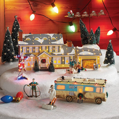 Festive Table Decoration – miniature resin houses, village set