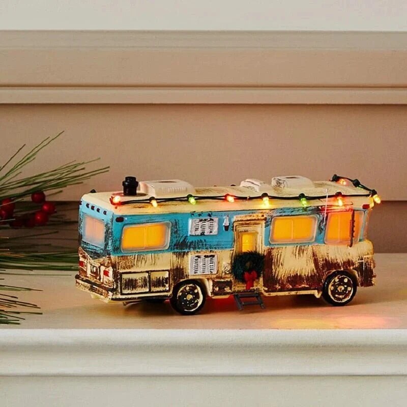 Festive Table Decoration – miniature resin houses, village set