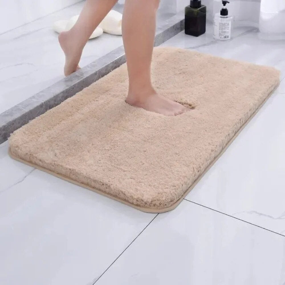 Fur & Plush Bath Rug – microfibre, soft and absorbent
