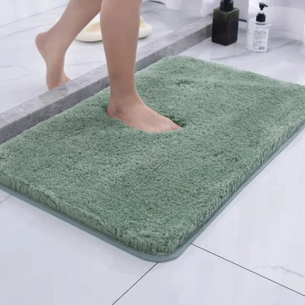 Fur & Plush Bath Rug – microfibre, soft and absorbent