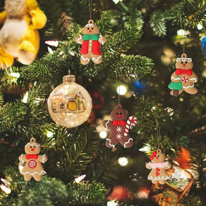 Gingerbread Ornaments – flexible plastic set of twelve