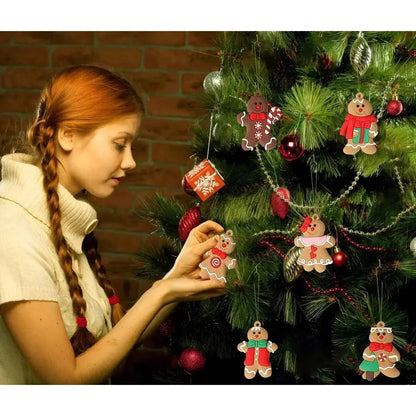 Gingerbread Ornaments – flexible plastic set of twelve