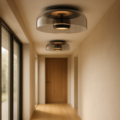 Glass Bowl Ceiling Light