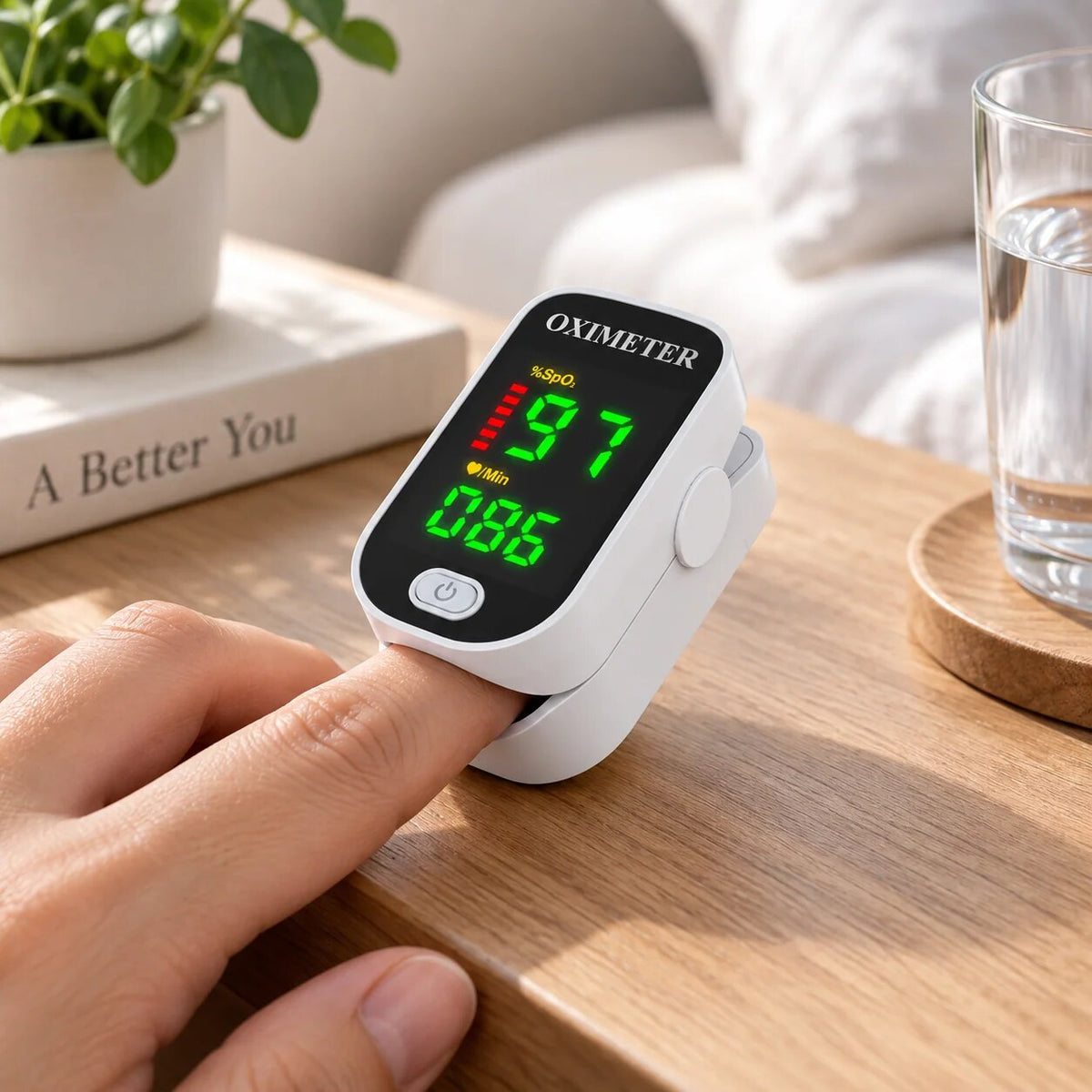Glucose Monitor – portable, non-invasive, LED display