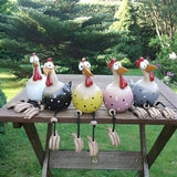 All 5 Garden Chickens