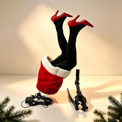 Hanging Christmas Decoration – swinging legs, Santa or heels