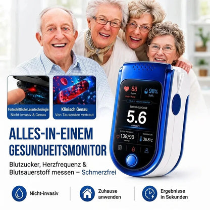 Health Monitoring Device – glucose tracking, wellness metrics display