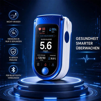 Health Monitoring Device – glucose tracking, wellness metrics display