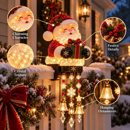 Illuminated Railing Figure – hanging ornaments, warm white light