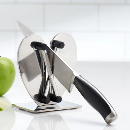 Knife Sharpener – stainless steel, honing and sharpening system